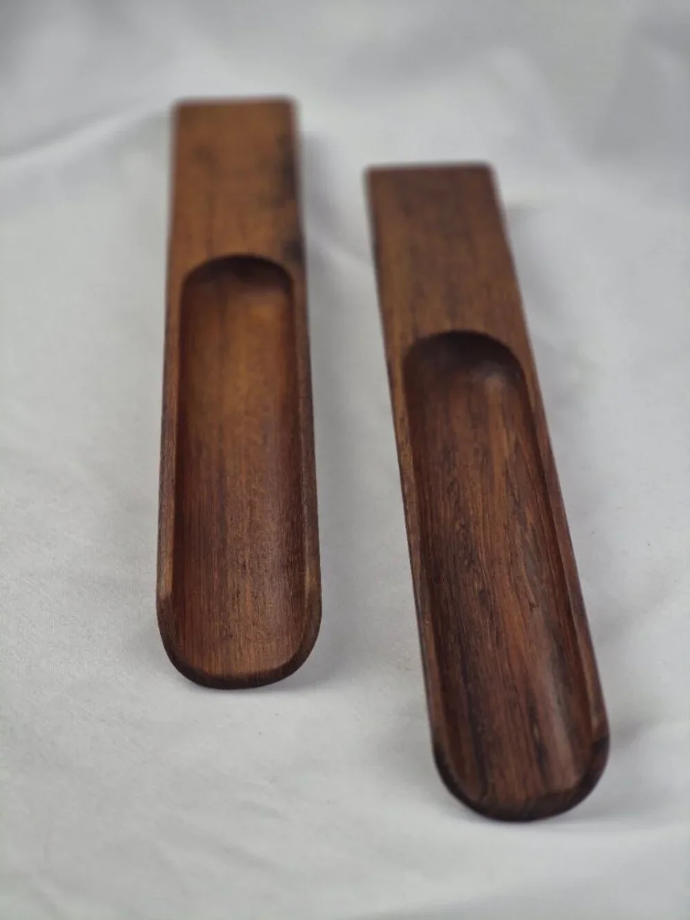 Mid-Century Modern Dansk Ellipse Teak Salad Servers by Jens Quistgaard